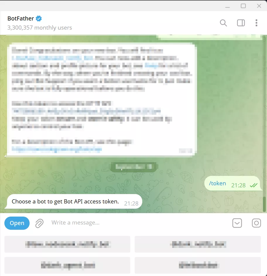 Telegram Bot Token